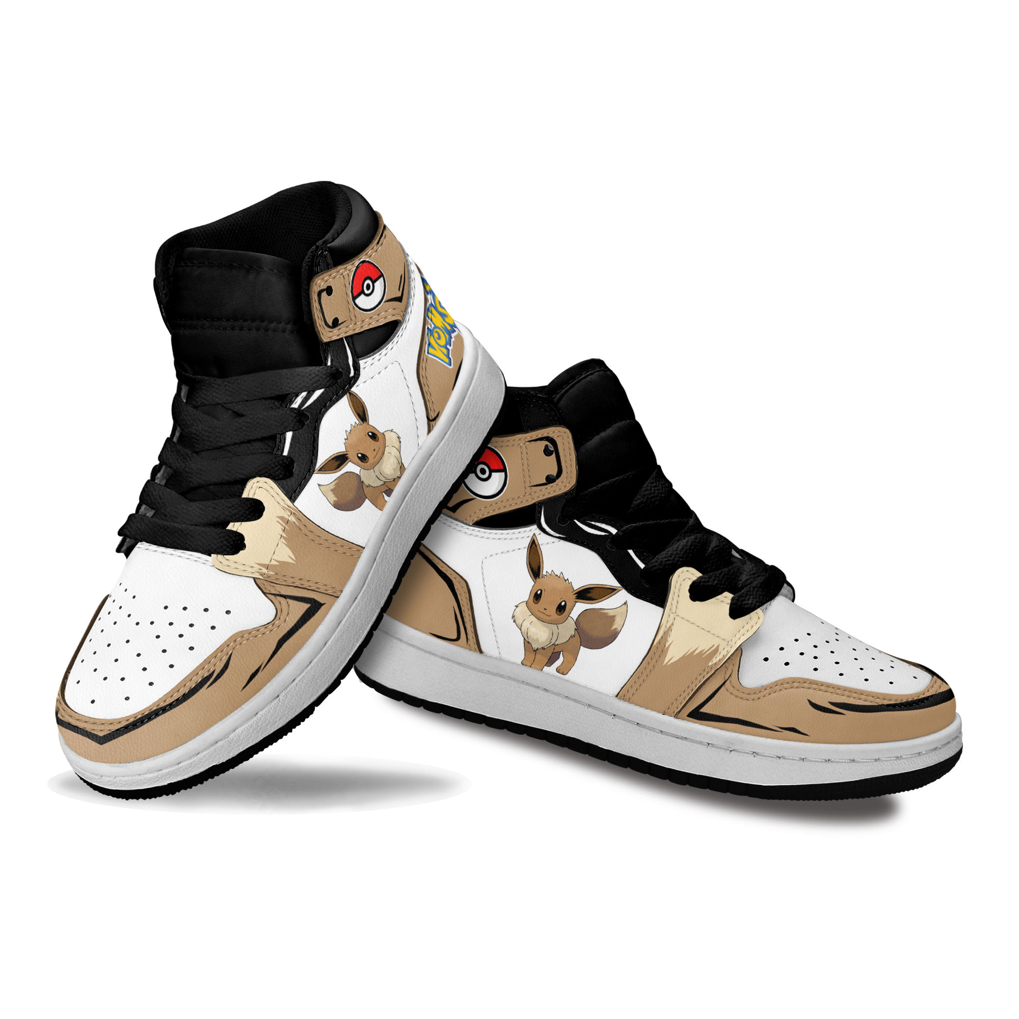 Eevee Kids Sneakers Custom Anime Pokemon Shoes For Kids