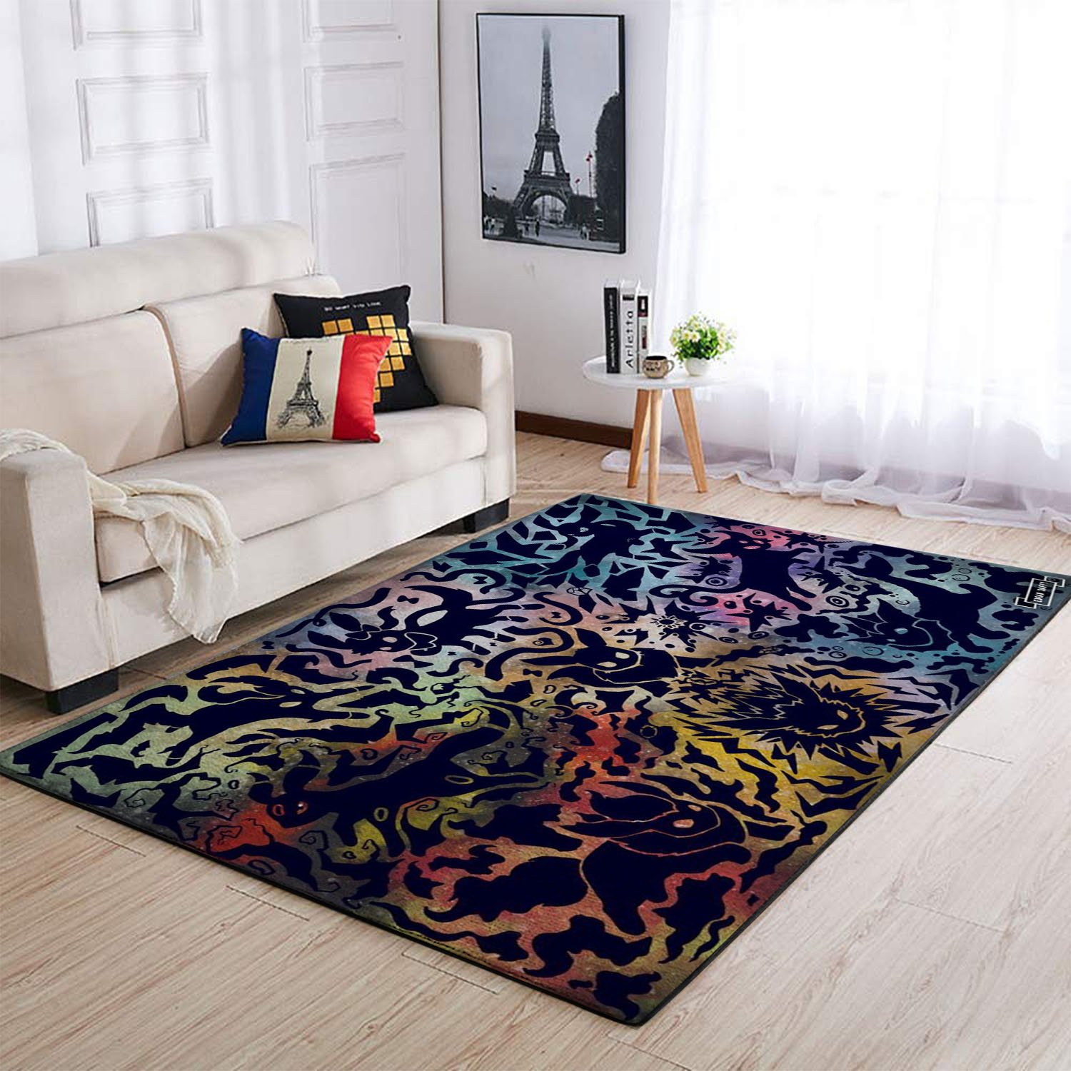Eevee Line Evolution Area Rectangle Rug