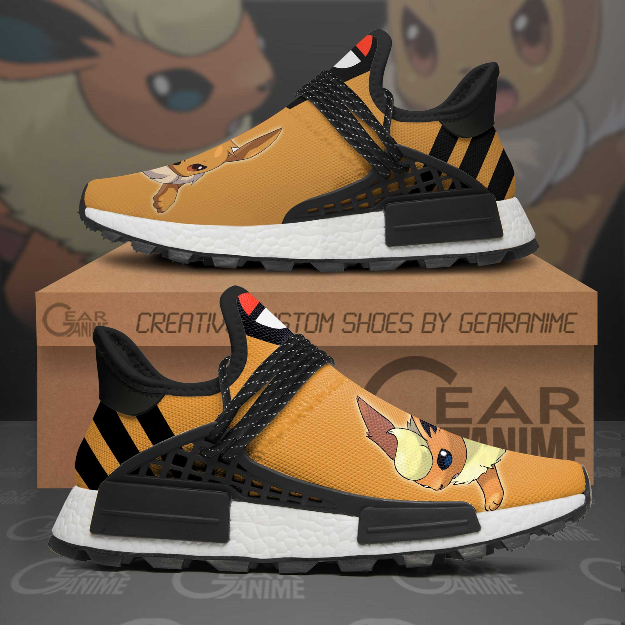 Eevee Shoes Pokemon Anime Shoes, NMD Shoes