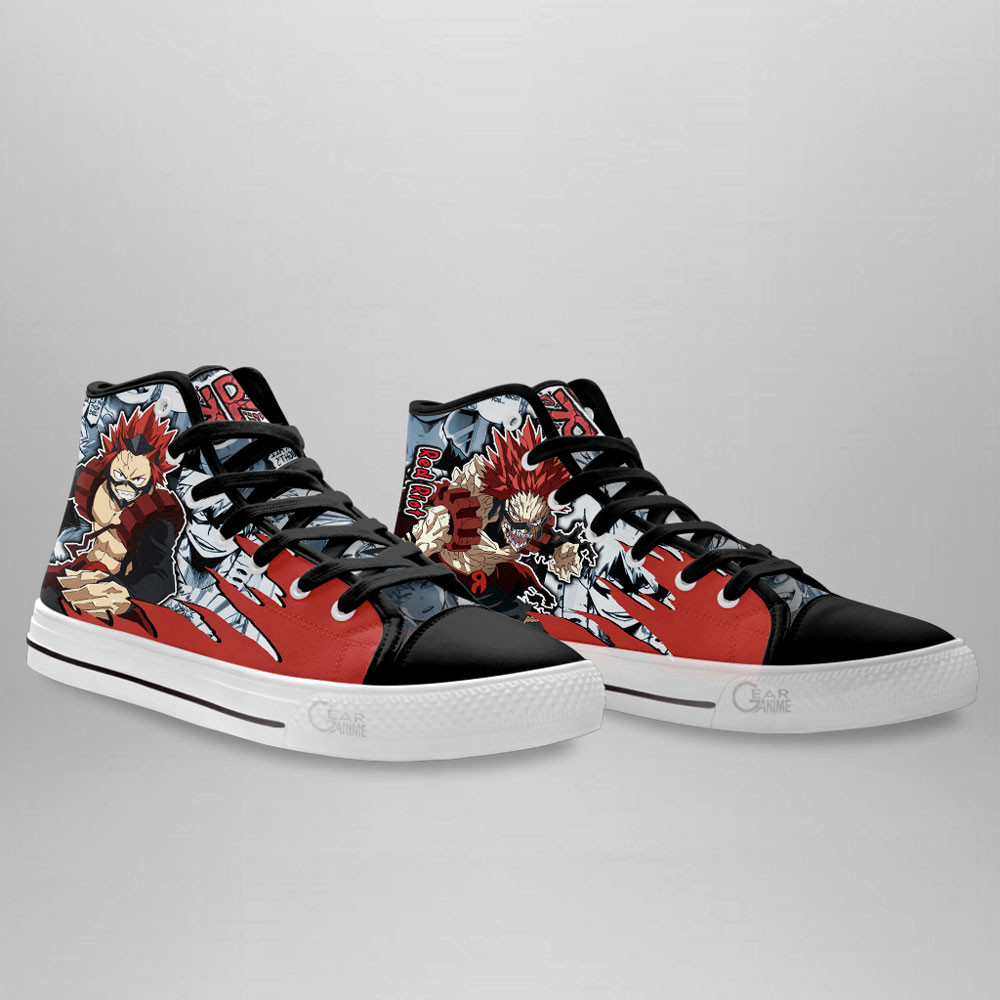 Eijiro Kirishima High Top Shoes Custom My Hero Academia Anime Sneakers