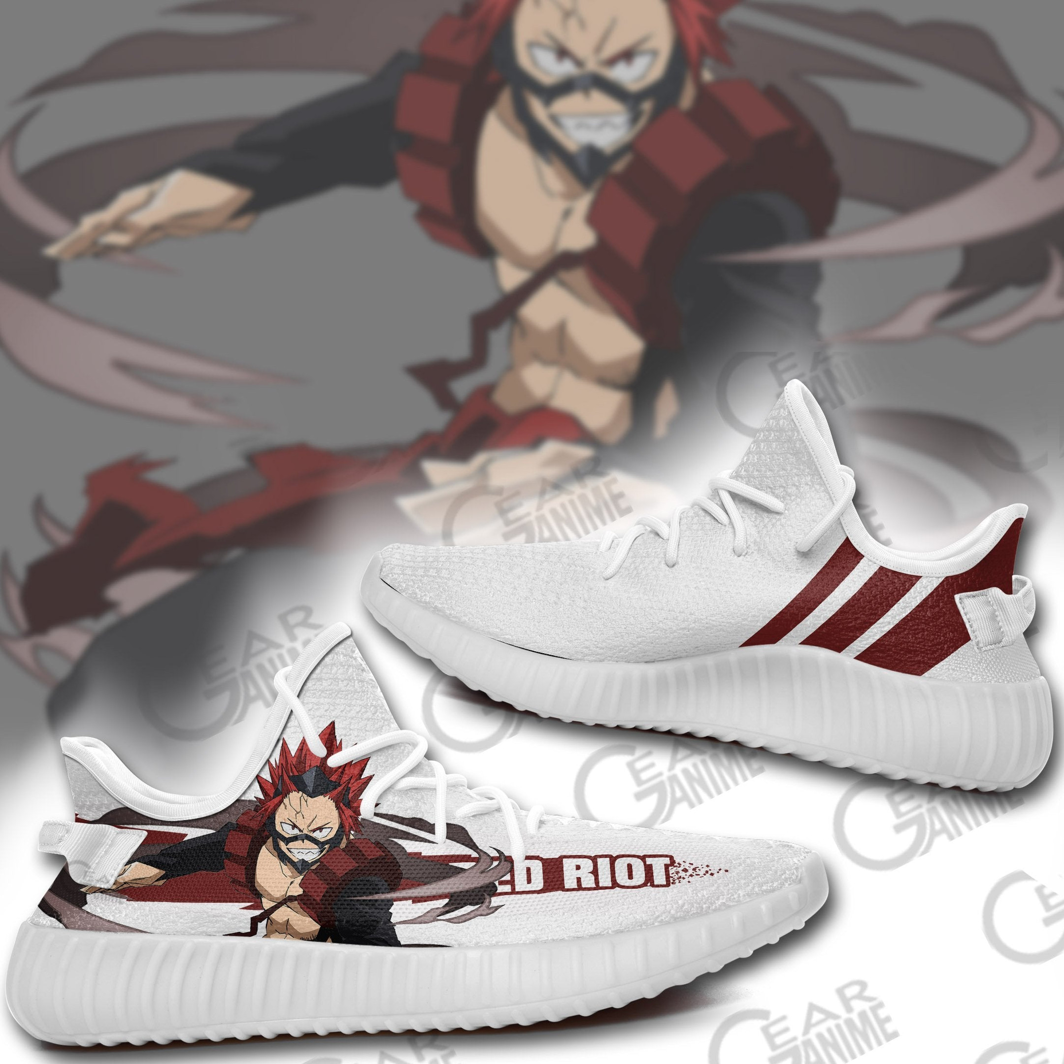 Eijiro Kirishima Shoes Red Riot My Hero Academia Anime Sneakers TT10