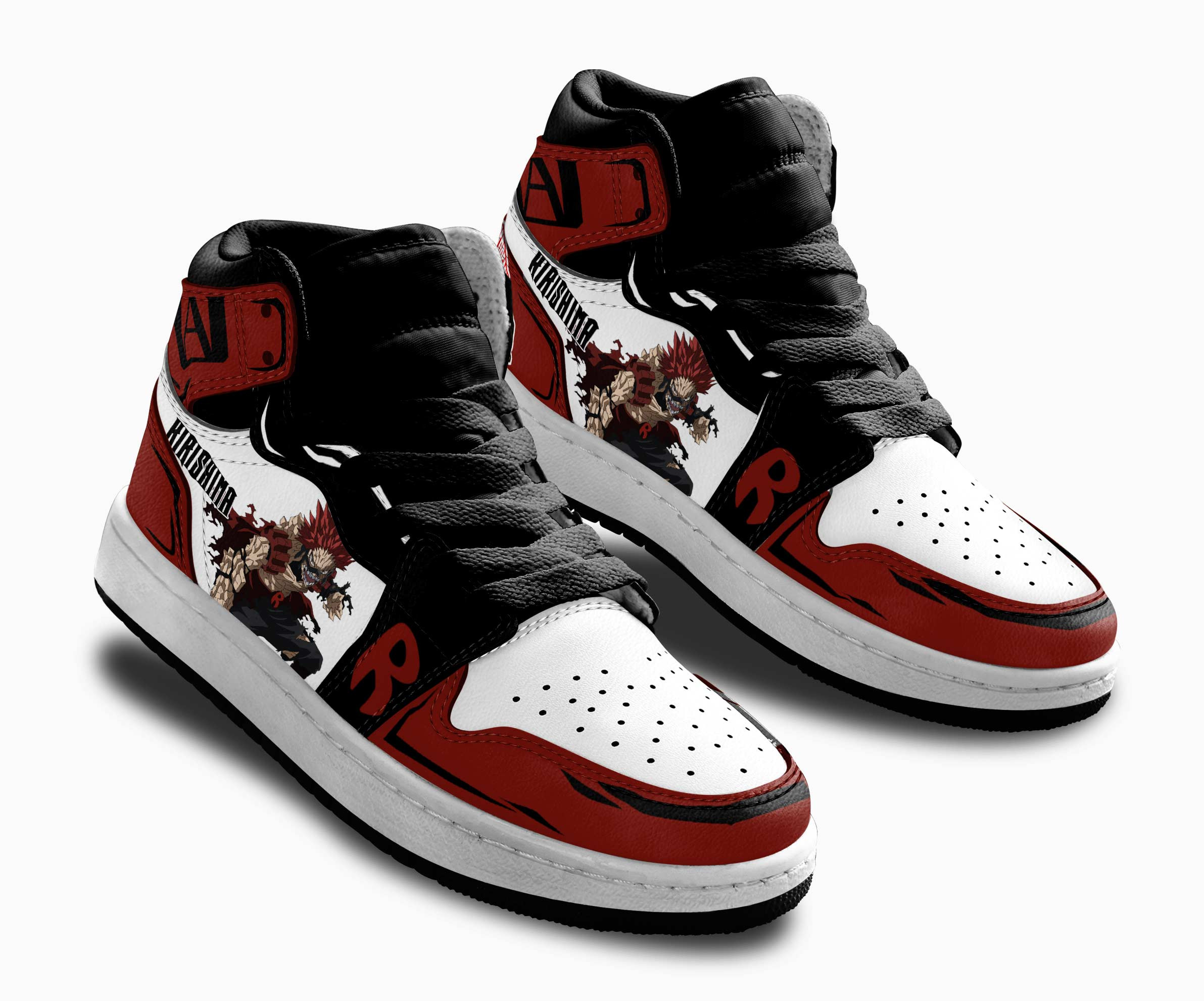 Eijirou Kirishima Kids Sneakers Custom Anime My Hero Academia Shoes For Kids
