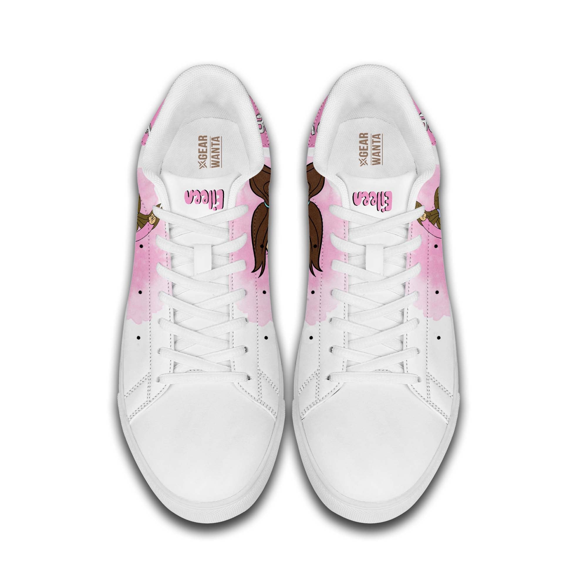 Eileen Roberts Regular Show Skate Shoes Custom Color Cartoon Sneakers
