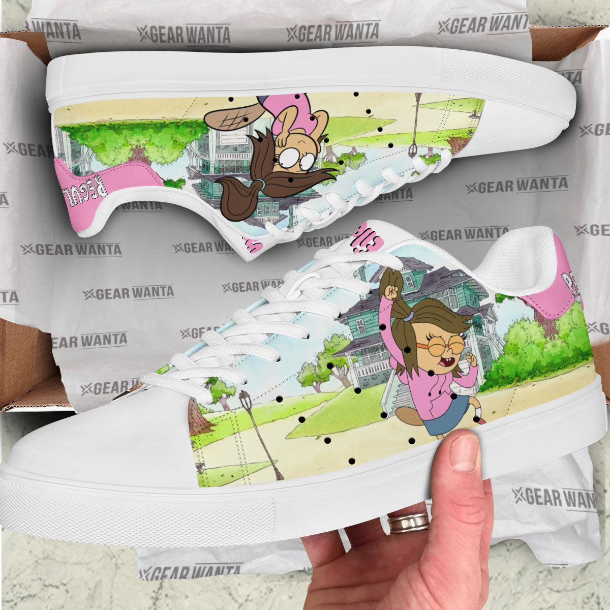Eileen Roberts Skate Shoes Custom Regular Show Cartoon Fans