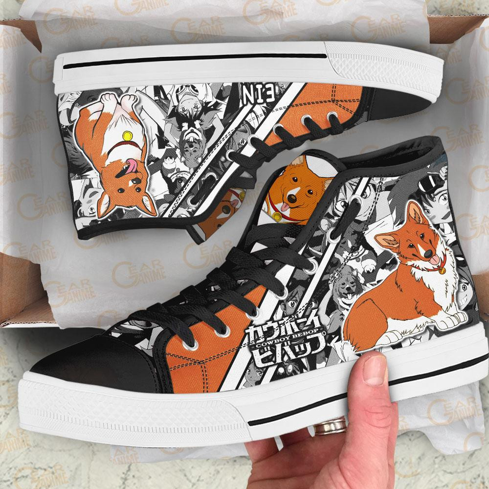 Ein High Top Shoes Custom Manga Anime Cowboy Bebop Sneakers