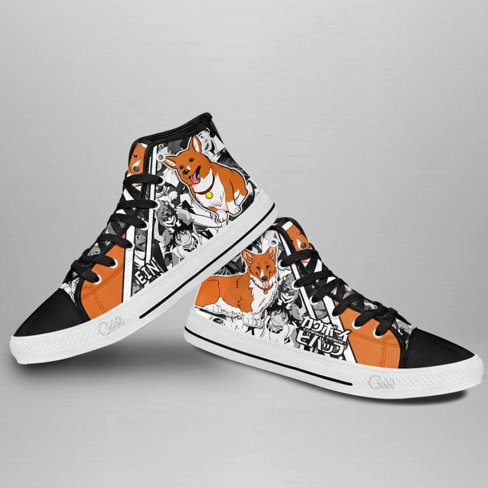 Ein High Top Shoes Custom Manga Anime Cowboy Bebop Sneakers
