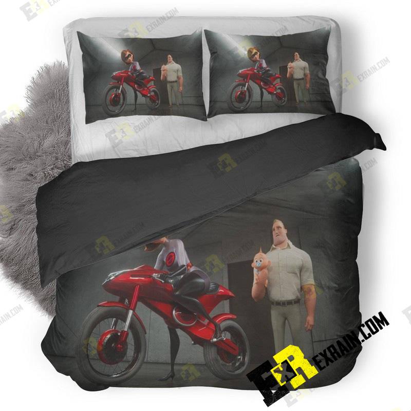 Elastigirl And Mr Incredible In The Incredibles Vj 3D Customized Duvet Cover Bedding Set
