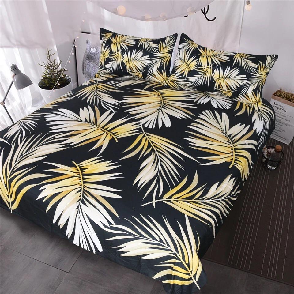 Elegant Tropical Palm Tree 3D Customized Duvet Cover Bedding Set