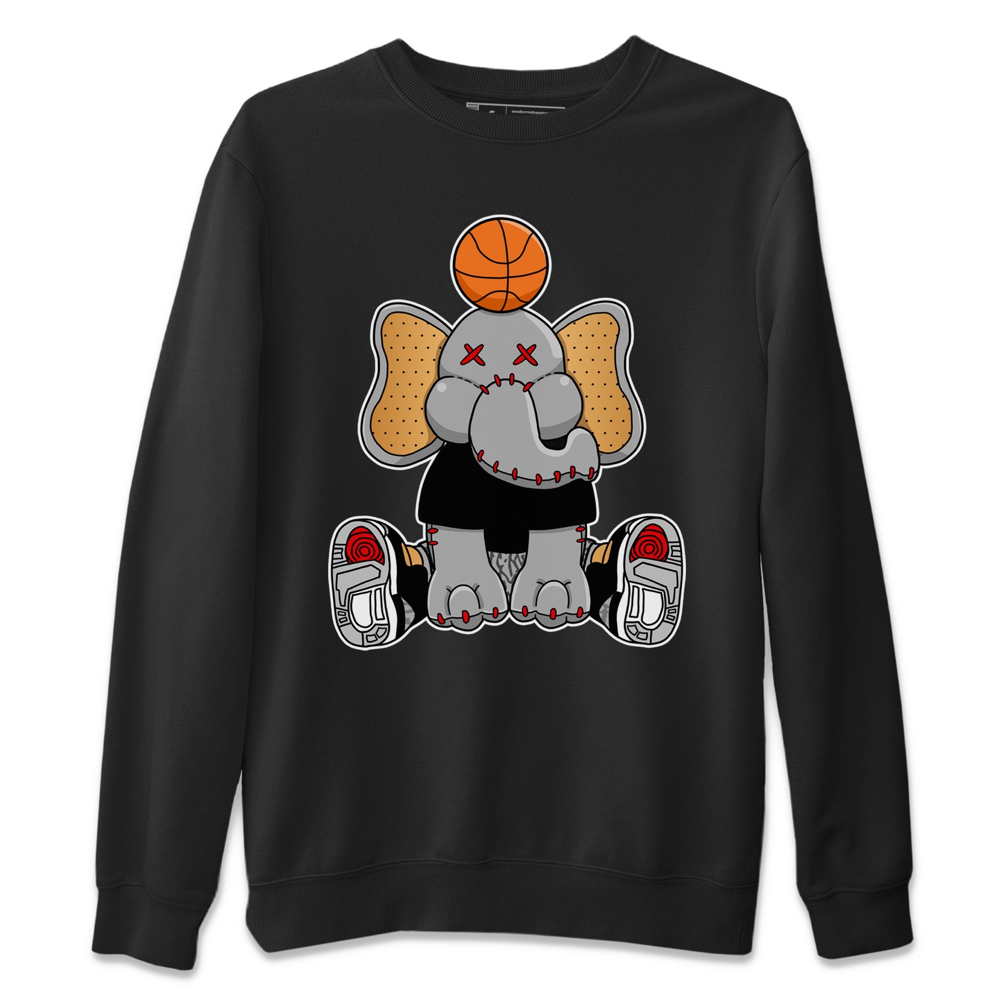 Elephant Doll Unisex Sweater – Air Jordan 3 Black Gold, Sneakers Matching Sweater