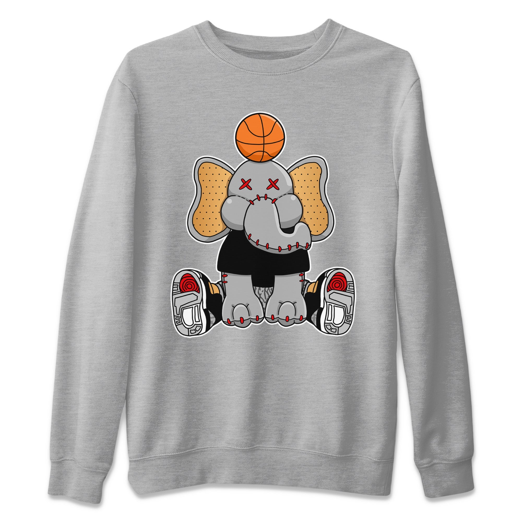 Elephant Doll Unisex Sweater – Air Jordan 3 Black Gold, Sneakers Matching Sweater