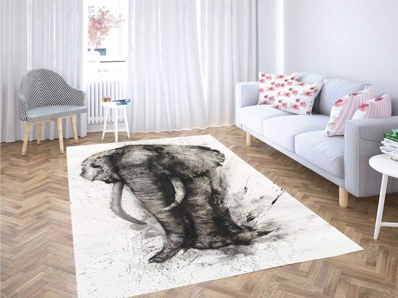 Elephant Spark Carpet Rectangle Rug