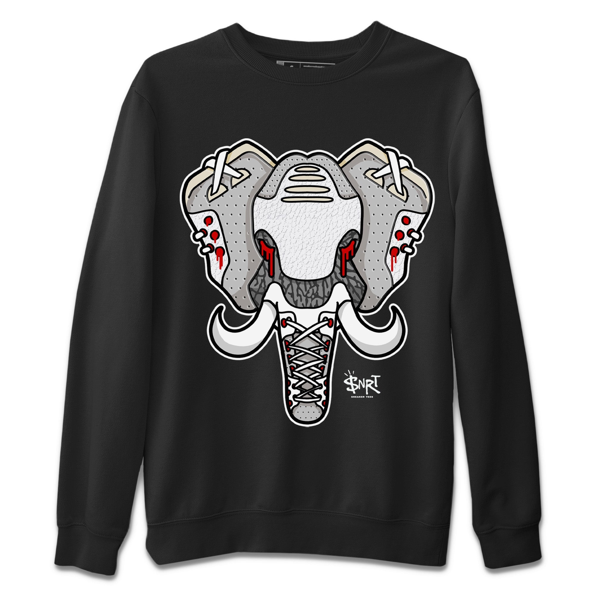 Elephant Symbol Unisex Sweater – Air Jordan 3 White Cement, Sneakers Matching Sweater