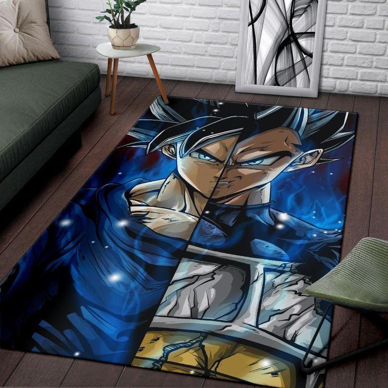 Elftees Dragon Ball Goku Vegeta Area Area Rectangle Rug