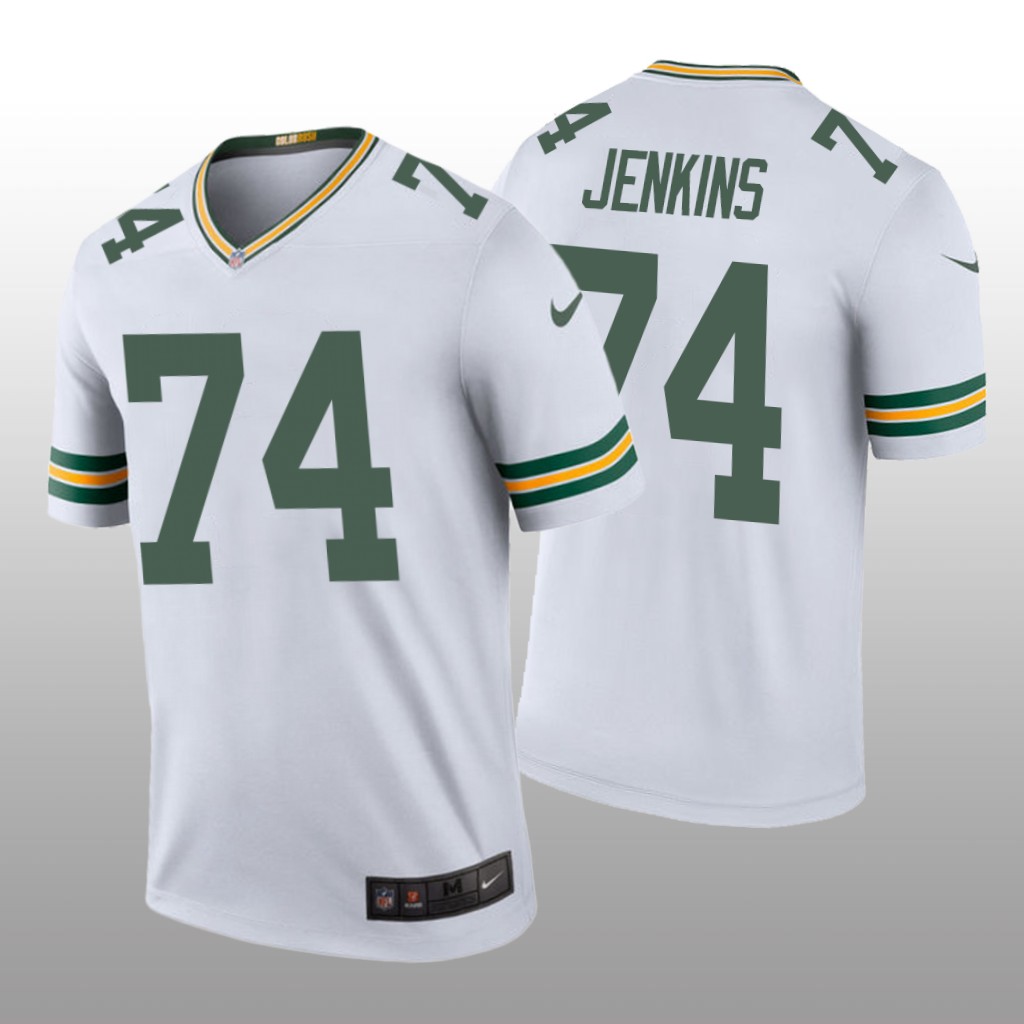 Elgton Jenkins Green Bay Packers White NFL Draft Color Rush Legend Jersey