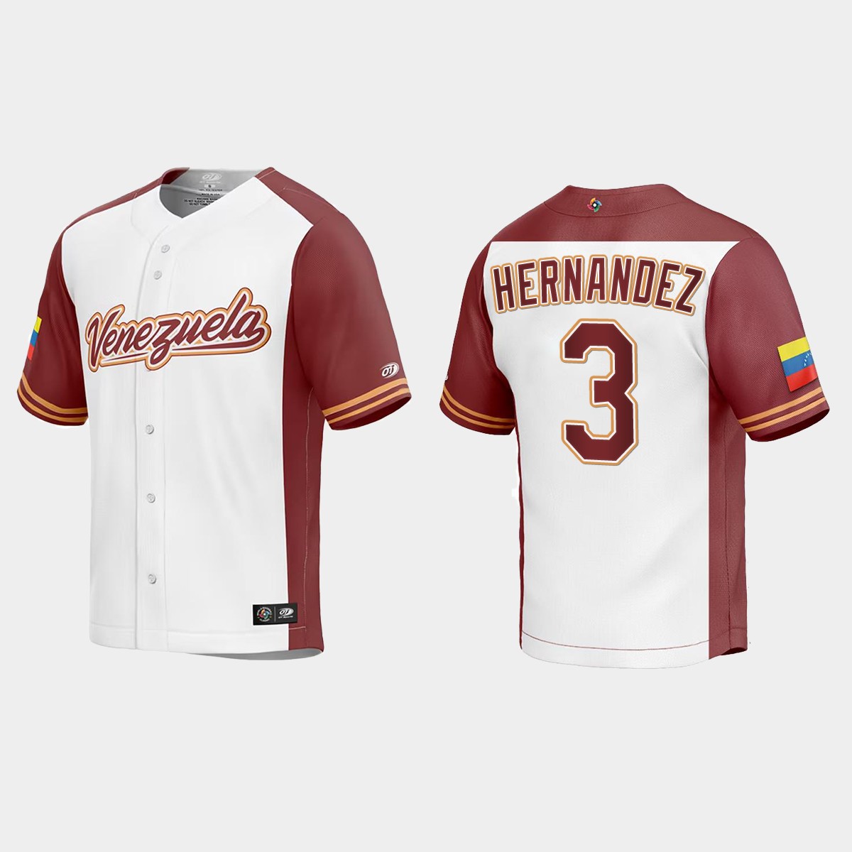 Elieser Hernandez Venezuela 2023 World Classic Jersey - White