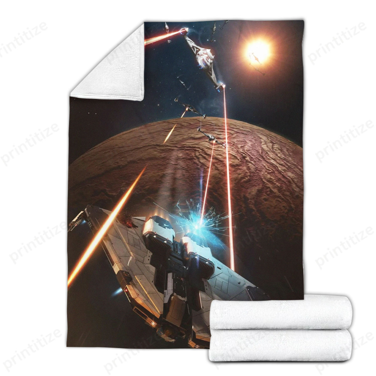 Elite Dangerous Beyond Fleece Blanket