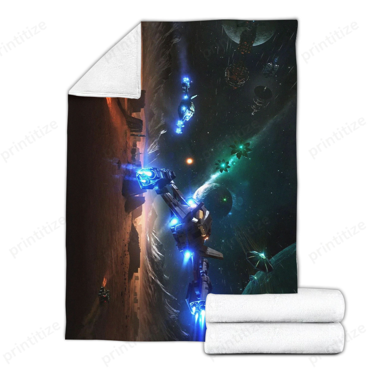 Elite Dangerous Champter Fleece Blanket