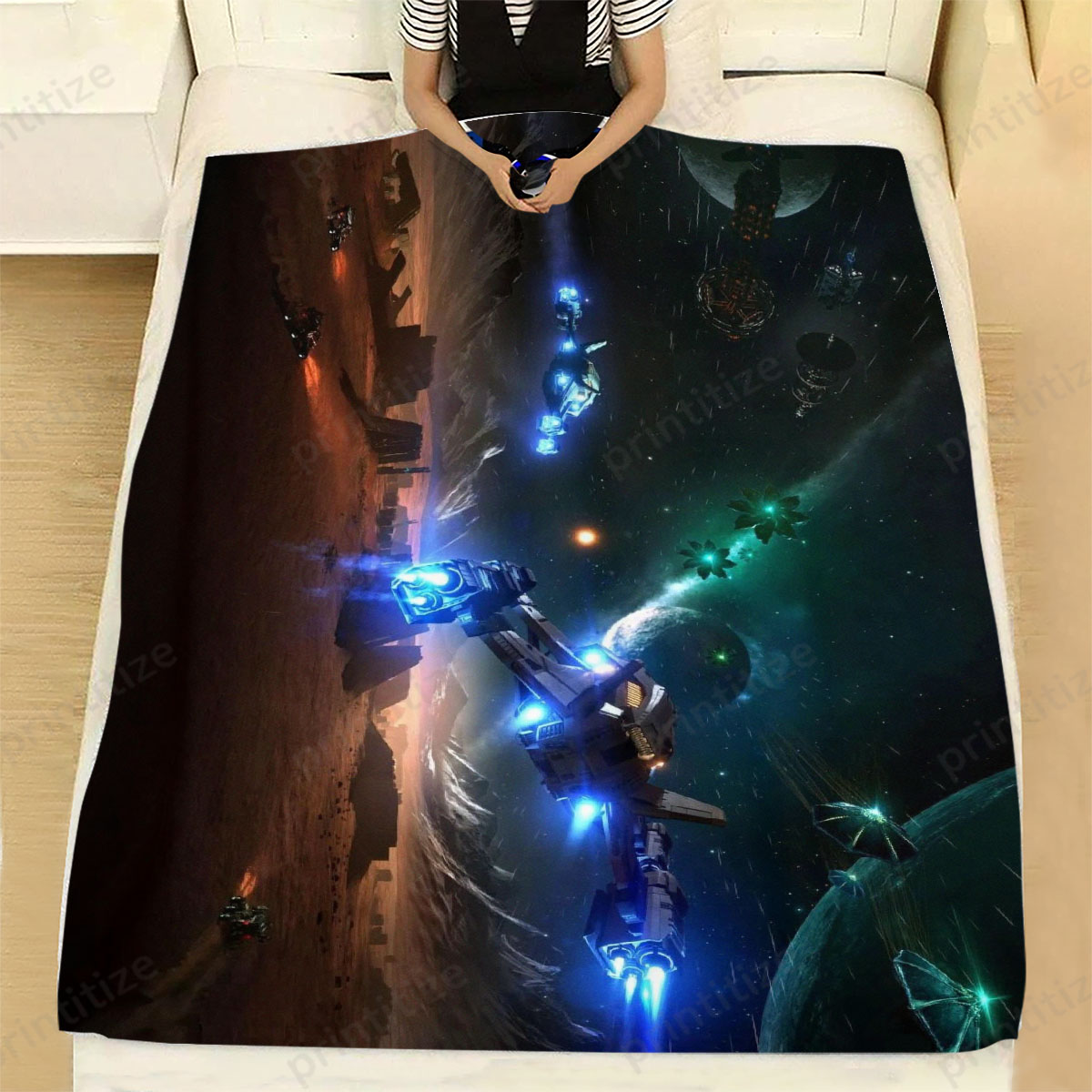 Elite Dangerous Champter Fleece Blanket