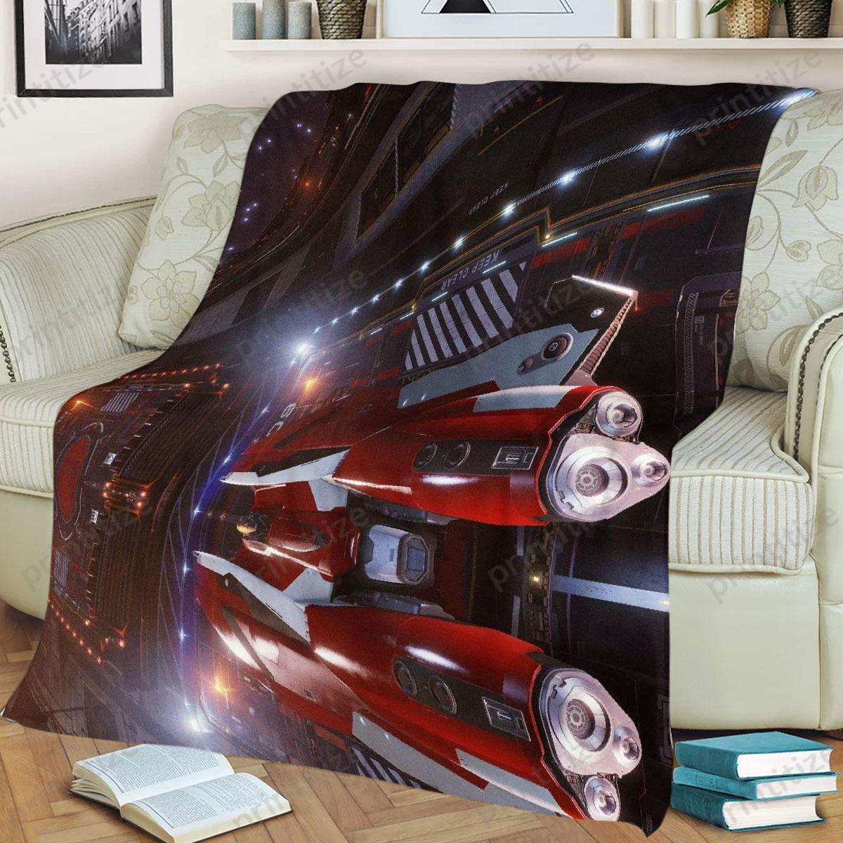 Elite Dangerous Fleet Carriers 5 Fleece Blanket
