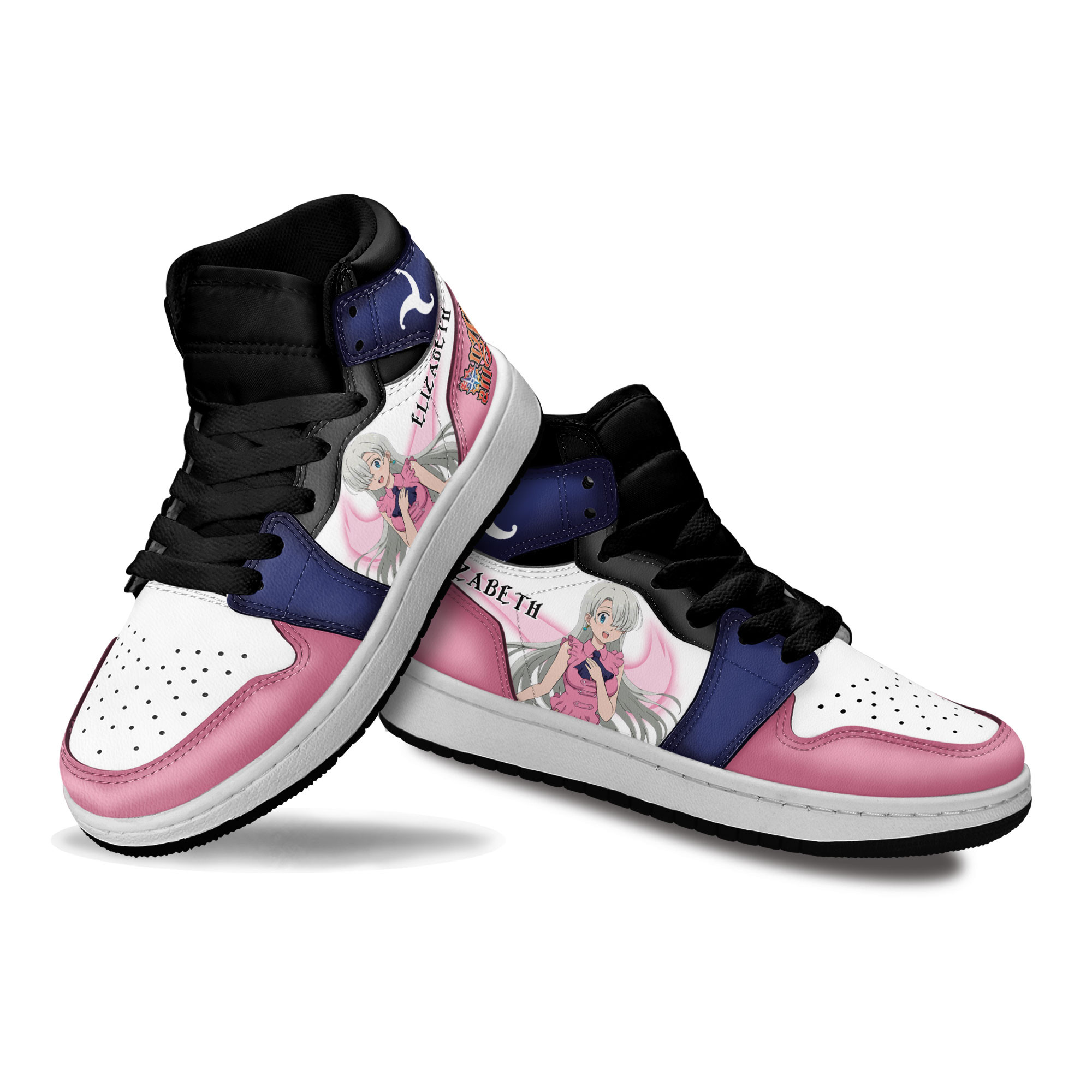 Elizabeth Kids Sneakers The Seven Deadly Sins Anime Shoes For Kids