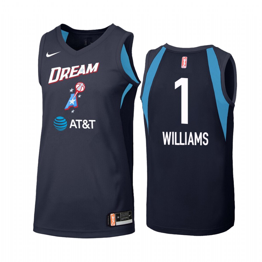 Elizabeth Williams WNBA Secondary Women's Navy Jersey