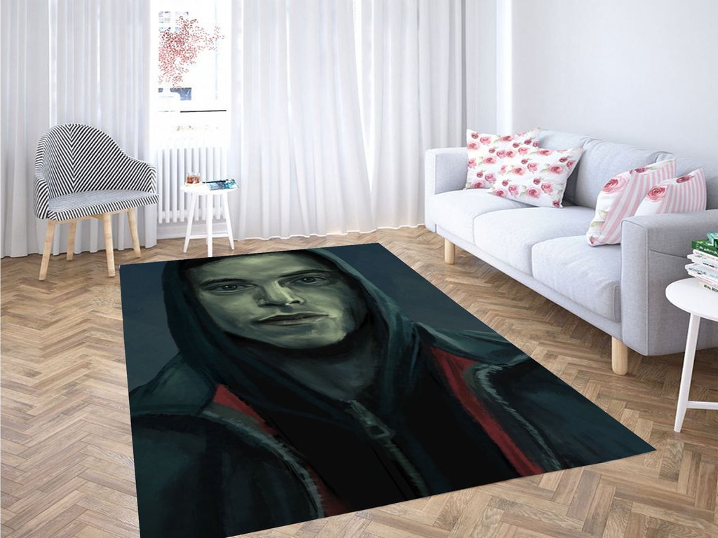 Elliot Alderson Painting Living Room Modern Carpet Rectangle Rug