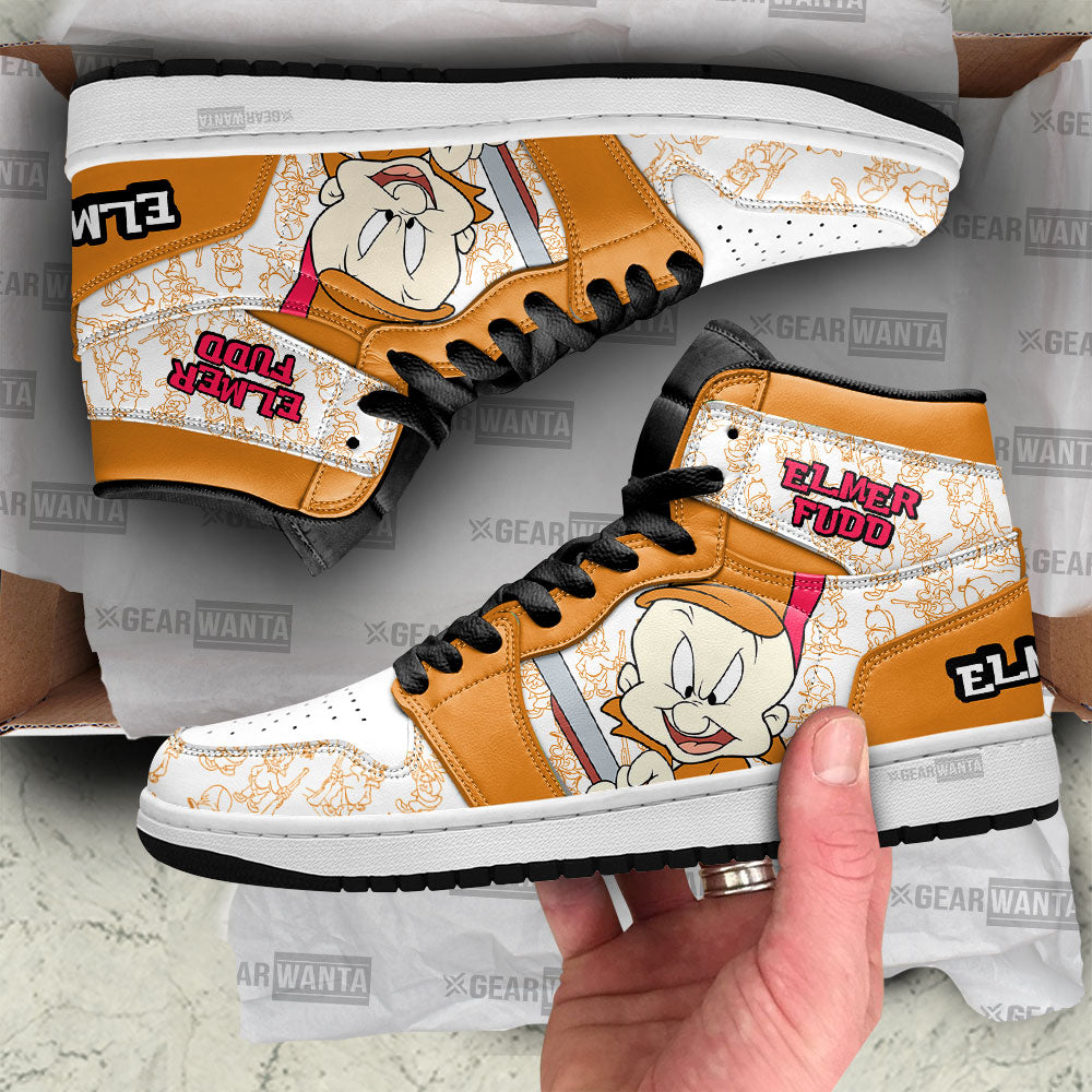 Elmer Fudd J1 Shoes For Cartoon Fans Sneakers, Air Jordan Hightop