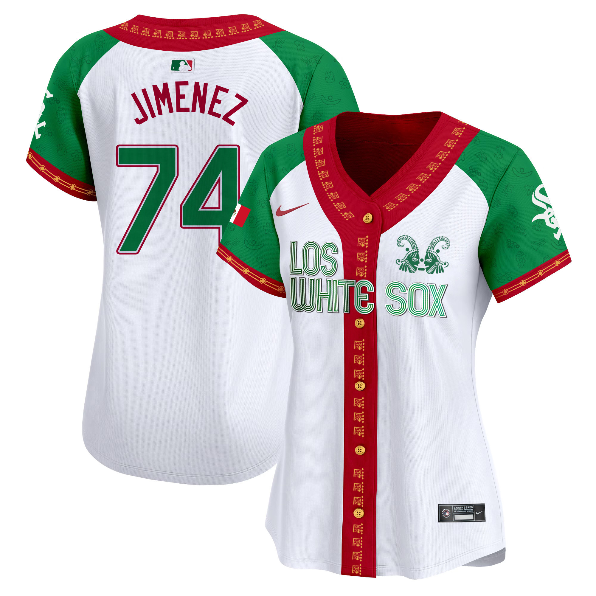 Eloy Jimenez Women's Chicago White Sox Mexico Vapor Premier Limited Alternate Jersey - All Stitched