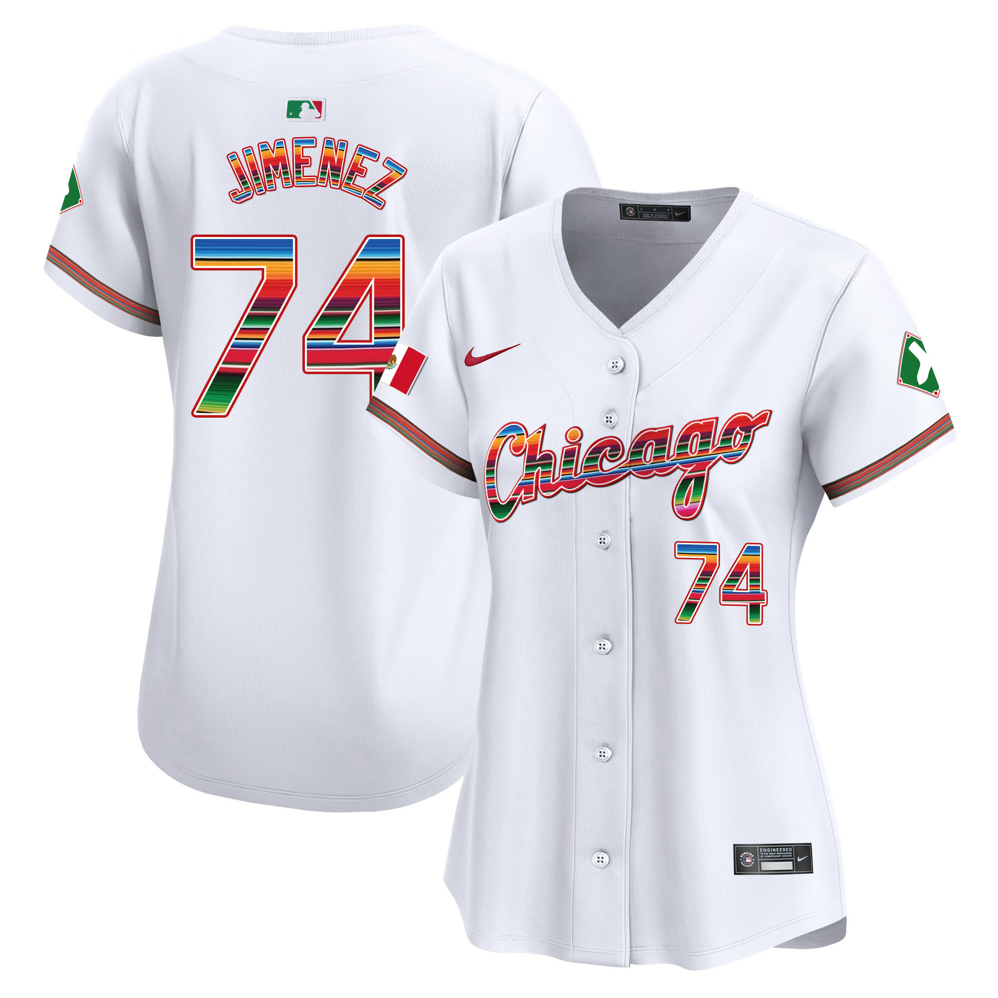 Eloy Jimenez Women's Chicago White Sox Mexico Vapor Premier Limited V3 Jersey - All Stitched