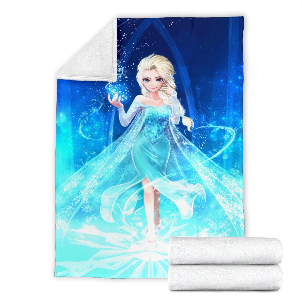 Elsa Frozen 2019 Sherpa Blanket Cozy Blanket Fleece Blanket