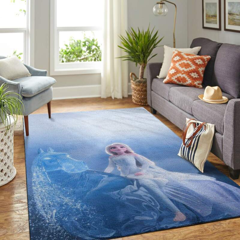 Elsa Frozen Living Room Area Rectangle Rug