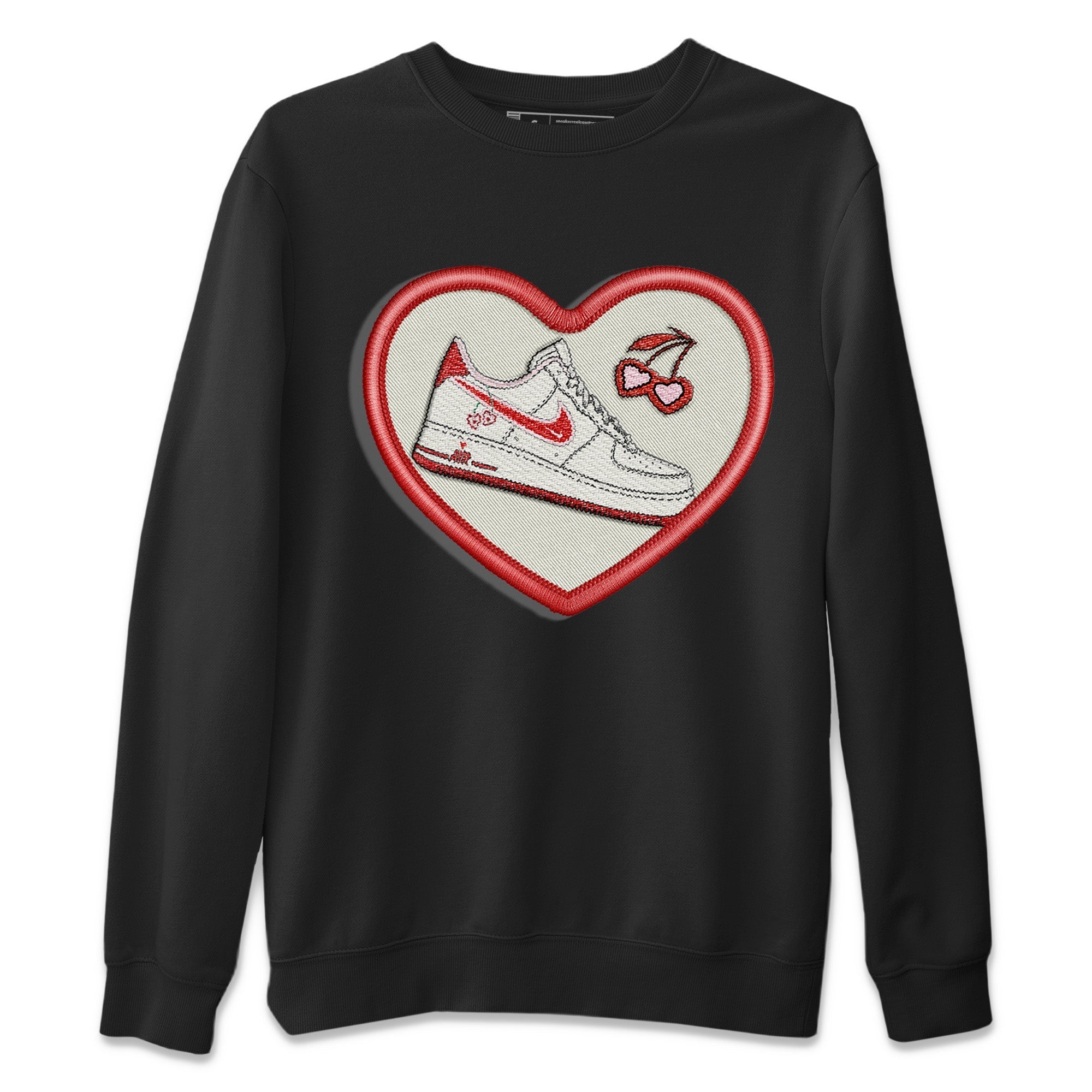 Embroidery Patch Unisex Sweater – Air Force 1 Valentines Day, Sneakers Matching Sweater