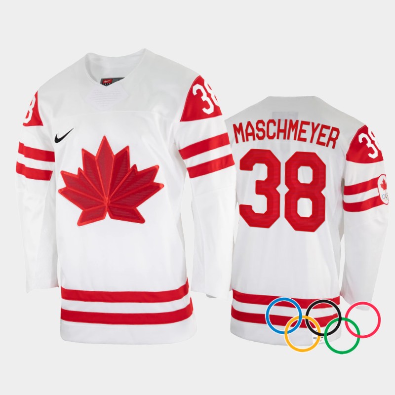 Emerance Maschmeyer Canada Women's White Jersey 2022 Winter Olympics
