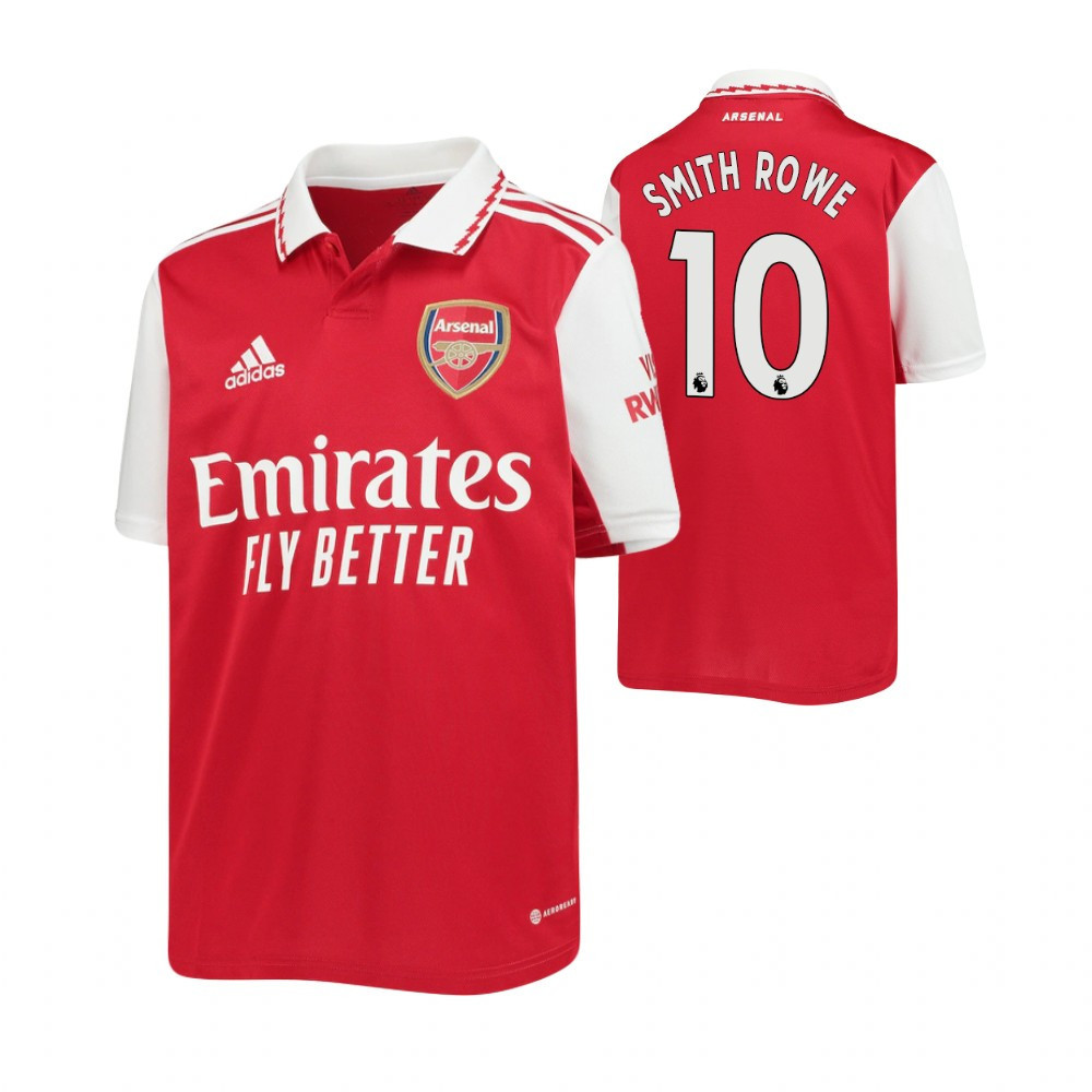 Emile Smith Rowe 10 Arsenal 2022/23  Home Soccer Jersey – Red