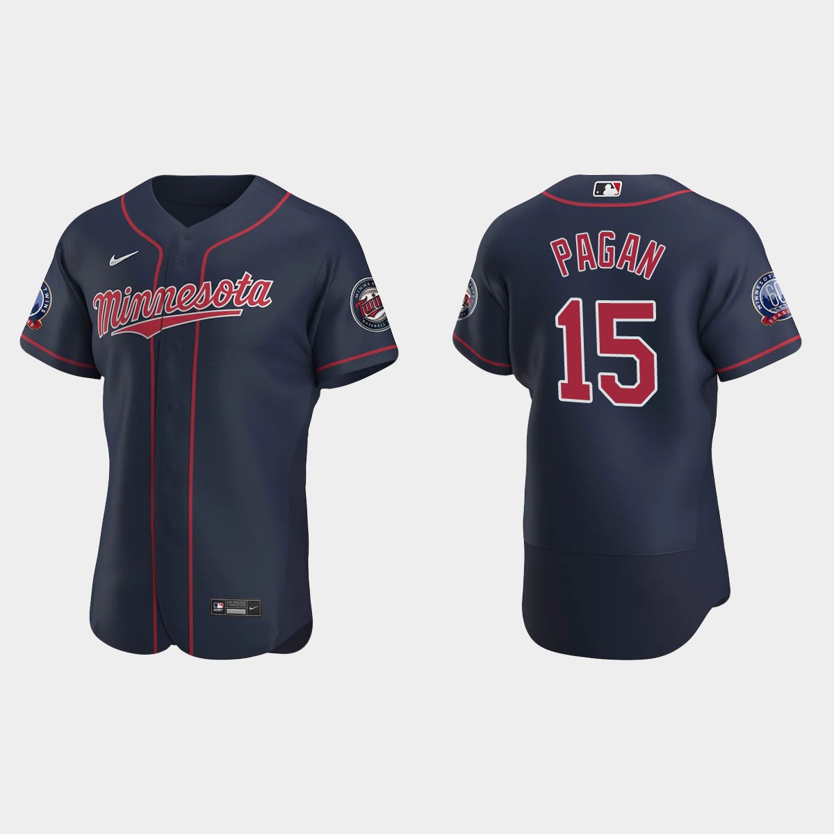 Emilio Pagan Minnesota Twins Alternate Jersey - Navy