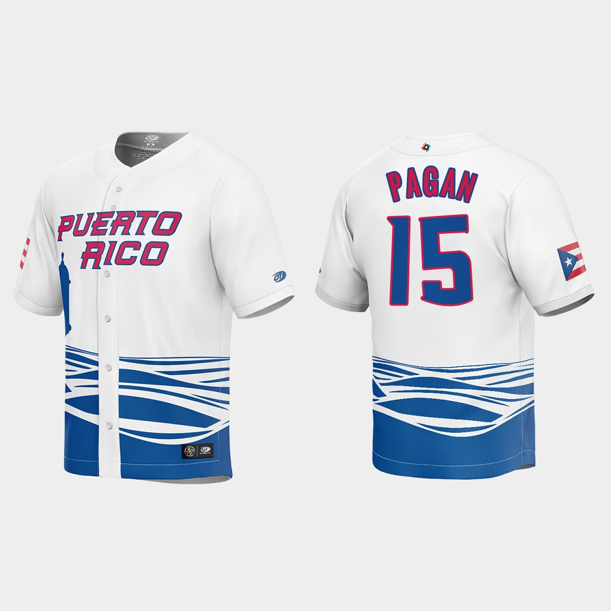 Emilio Pagan Puerto Rico 2023 World Classic Jersey - White