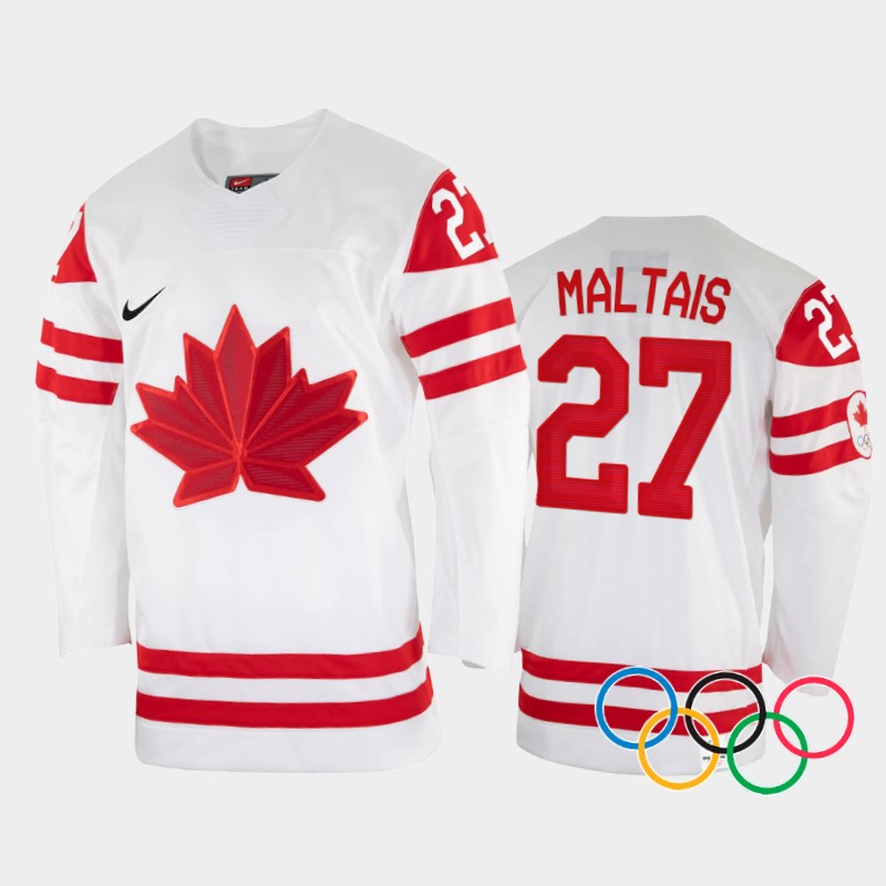 Emma Maltais Canada Women's White Jersey 2022 Winter Olympics