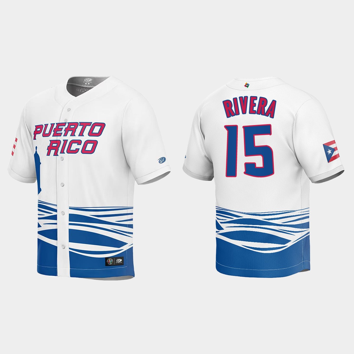 Emmanuel Rivera Puerto Rico 2023 World Classic Jersey - White