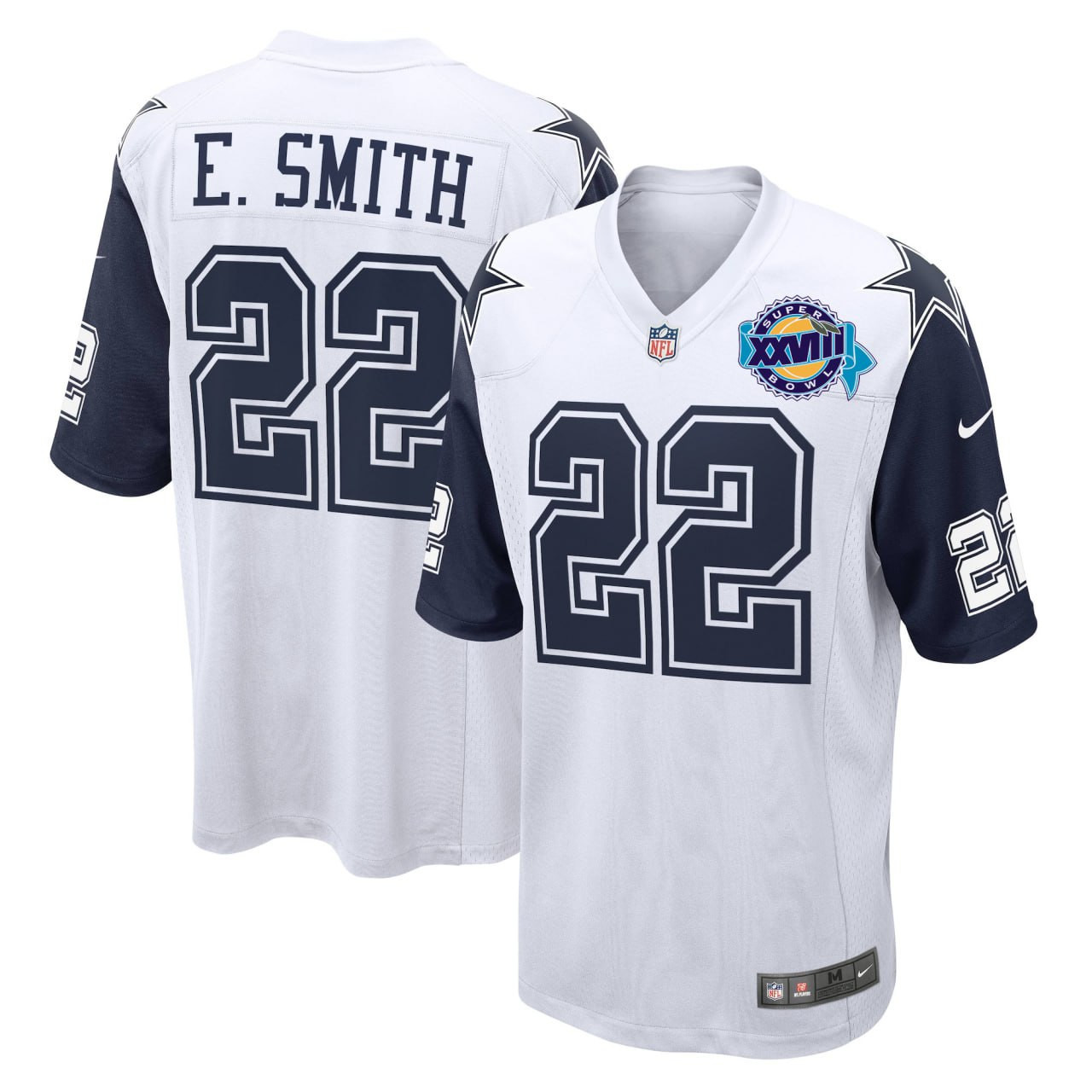 Emmitt Smith Dallas Cowboys Color Rush Super Bowl Patch Jersey - All Stitched 