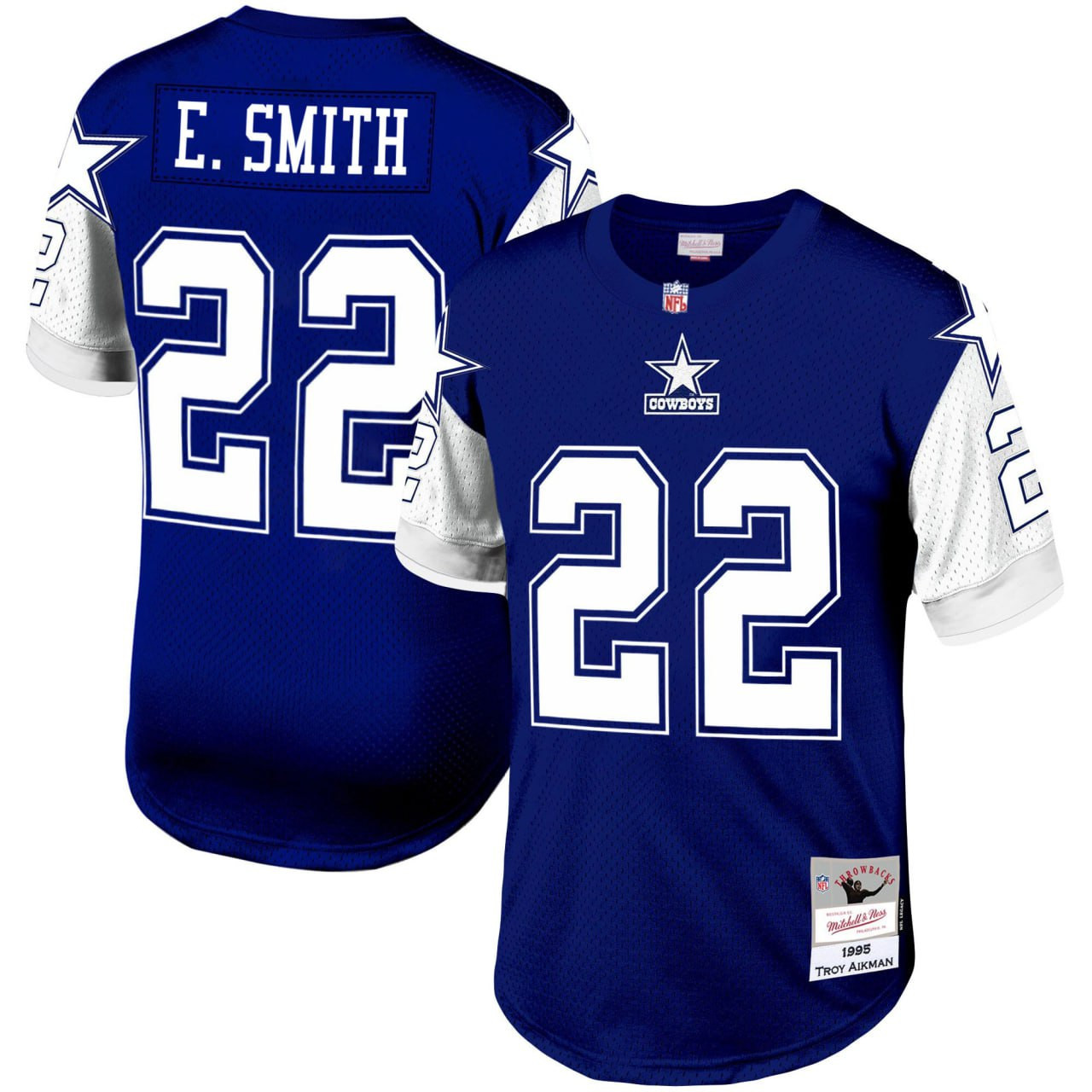 Emmitt Smith Dallas Cowboys Navy 1995 Legacy Navy Jersey - All Stitched 