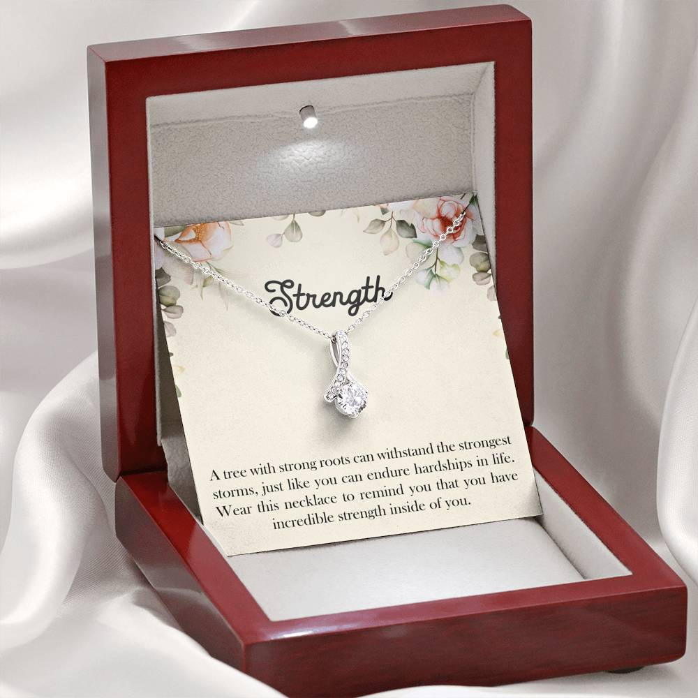 Encouragement Gifts, Strength, Motivational Alluring Beauty Necklace For Women, Sympathy Inspiration Friendship Present