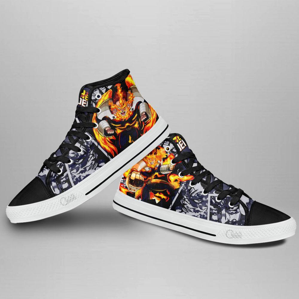 Endeavor High Top Shoes Custom Anime My Hero Academia Sneakers