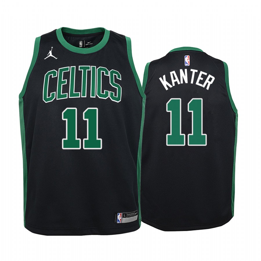 Enes Kanter Boston Celtics Youth Black Statement Jersey Jumpman