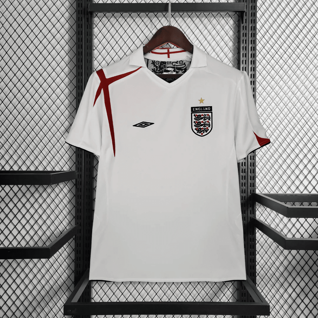 England 2006 Home Retro Soccer Jersey – White