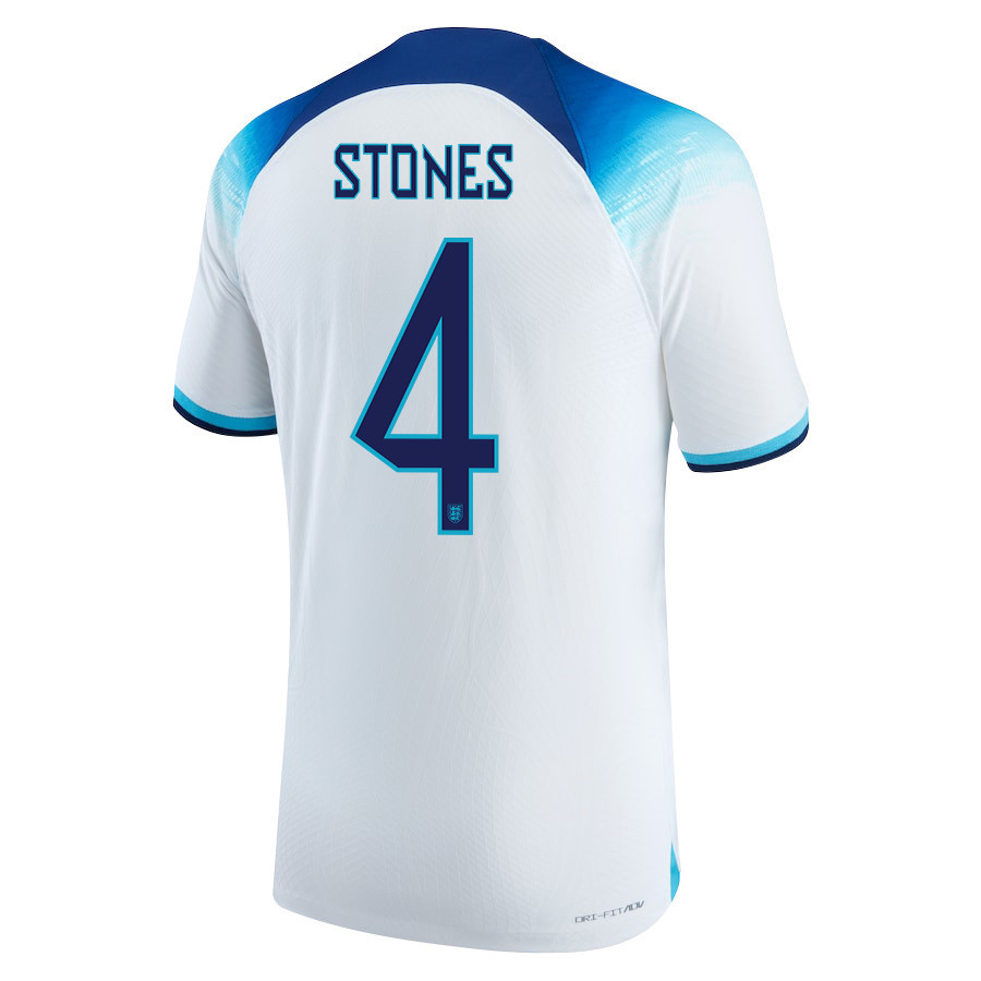 England National Team 2022-23 John Stones 4 Qatar World Cup Home Soccer Jersey – England National Team 2022-23 John Stones 4 Qatar World Cup Home Soccer Jersey –