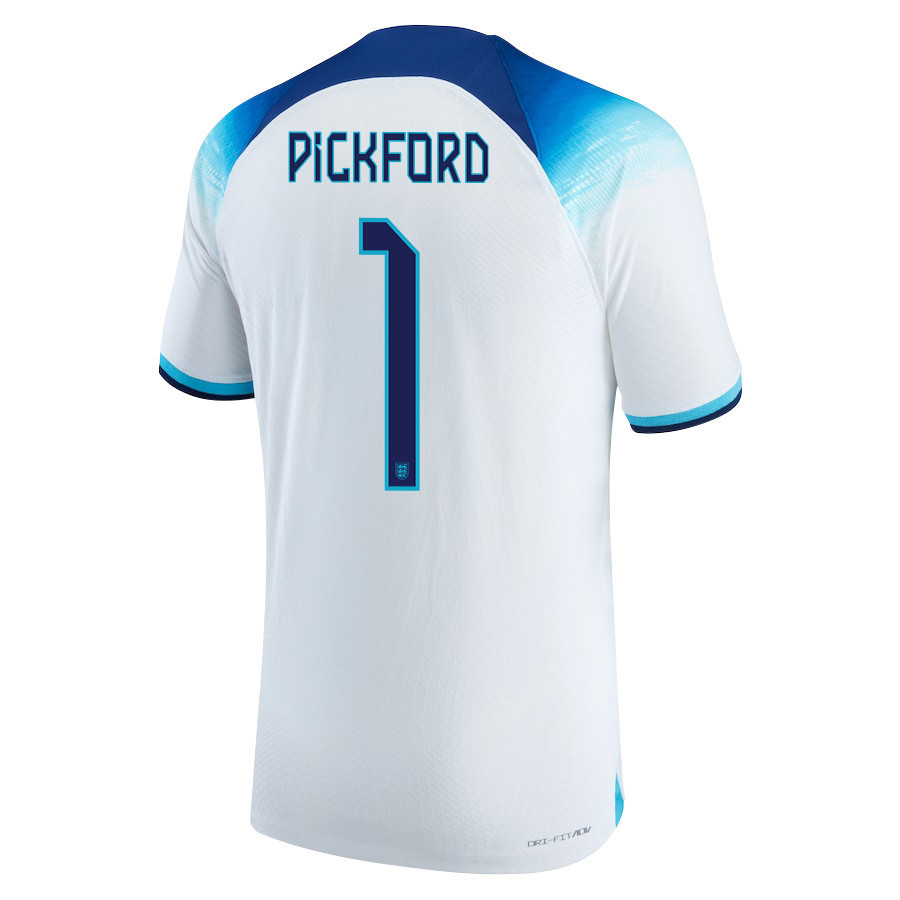 England National Team 2022-23 Jordan Pickford 1 Qatar World Cup Home Soccer Jersey – England National Team 2022-23 Jordan Pickford 1 Qatar World Cup Home Soccer Jersey –