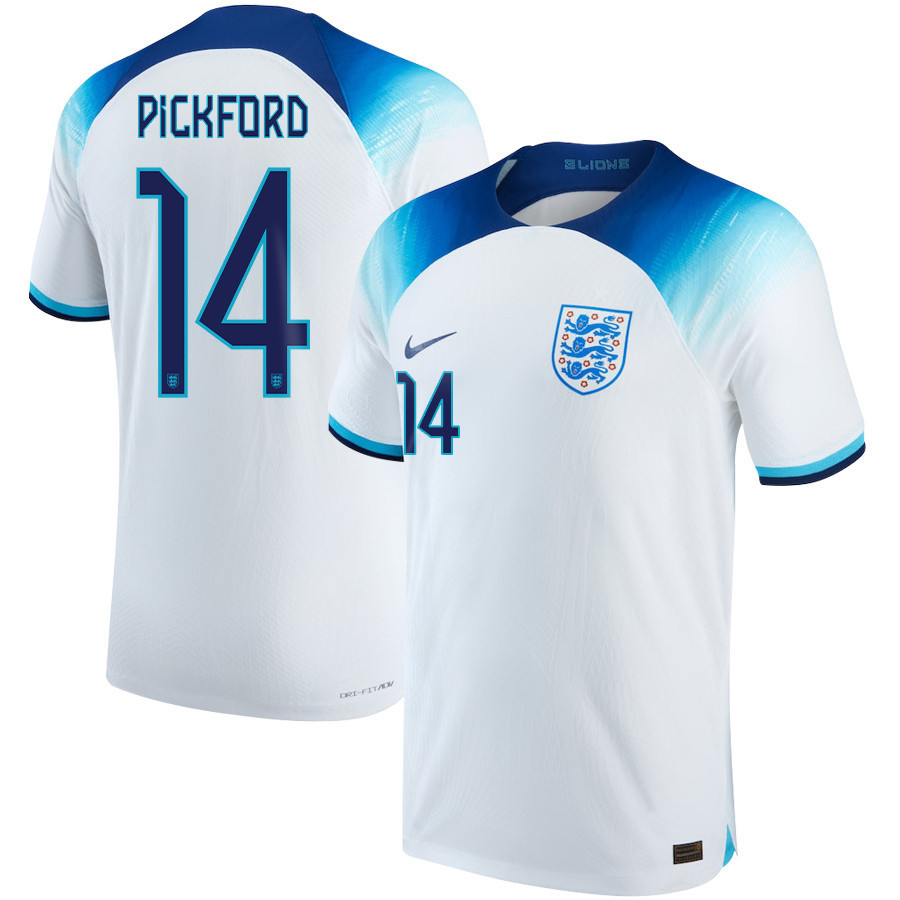 England National Team 2022-23 Kalvin Phillips 14 Qatar World Cup Home Soccer Jersey –