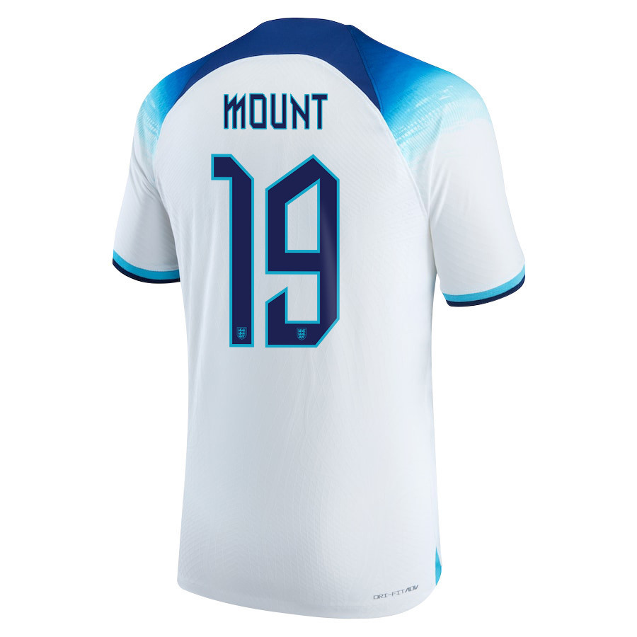 England National Team 2022-23 Mason Mount 19 Qatar World Cup Home Soccer Jersey – England National Team 2022-23 Mason Mount 19 Qatar World Cup Home Soccer Jersey –