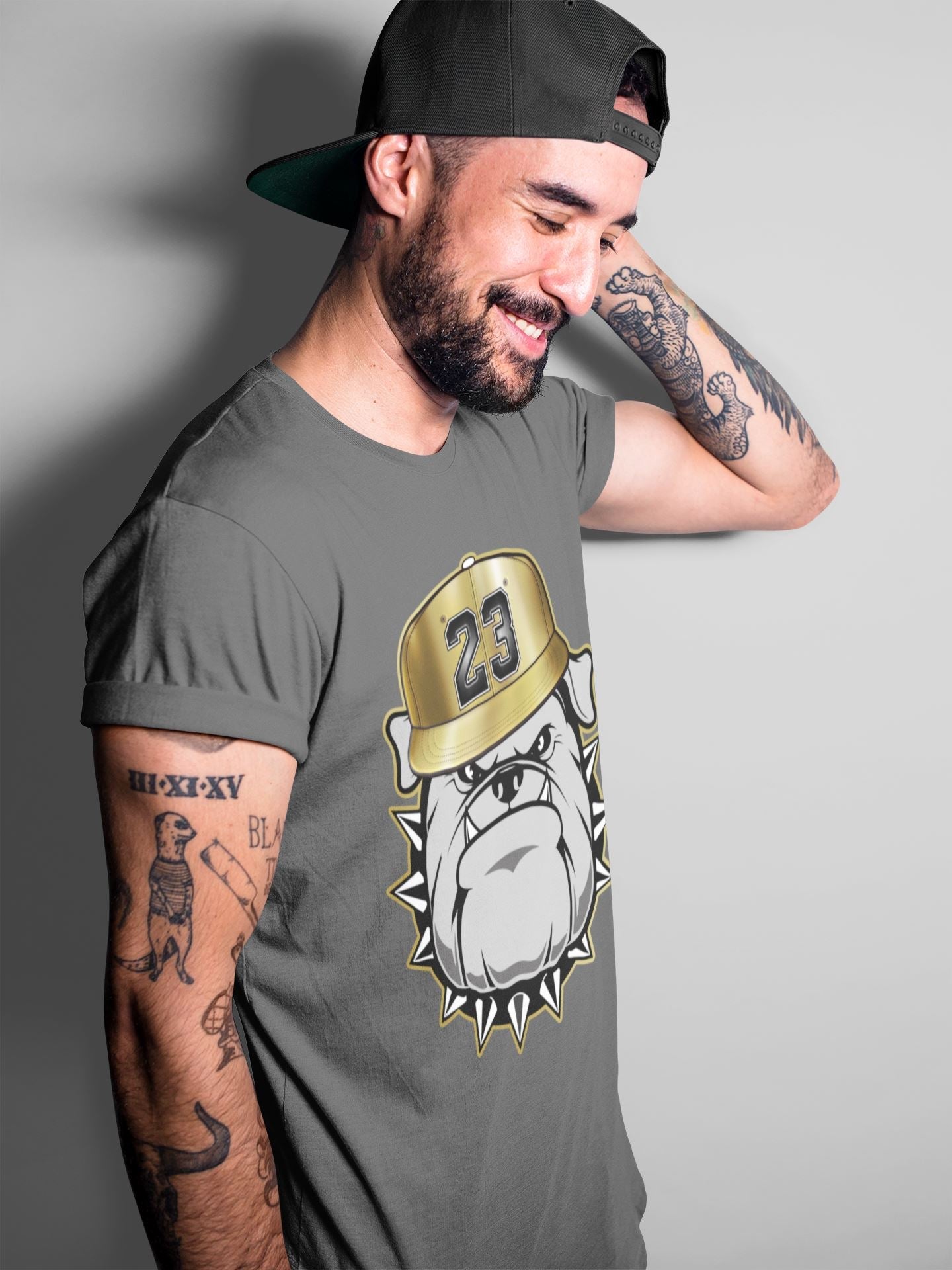 English Bulldog Unisex Sweater – Air Jordan 1 Metallic Gold, Sneakers Matching Sweater