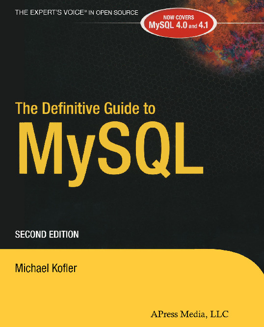 The Definitive Guide To Mysql PDF/EPUB Version Downloadable Download ...